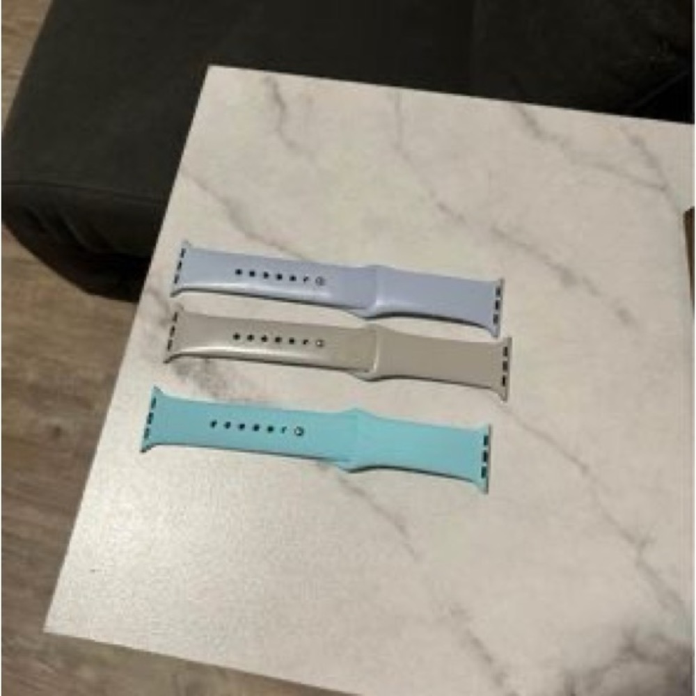 Three Apple Watch bands
